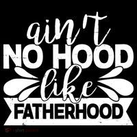 Funny Dad Ain't No Hood Like Fatherhood Flatbill Hat