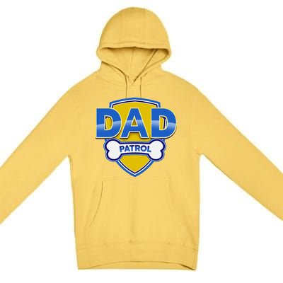 Funny Dad Patrol Dog Dad Premium Pullover Hoodie