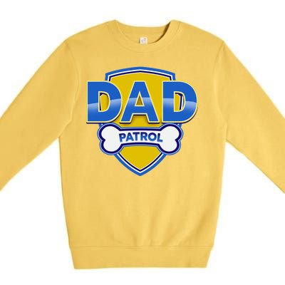 Funny Dad Patrol Dog Dad Premium Crewneck Sweatshirt