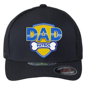 Funny Dad Patrol Dog Dad Flexfit Unipanel Trucker Cap