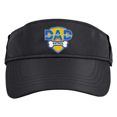 Funny Dad Patrol Dog Dad Adult Drive Performance Visor