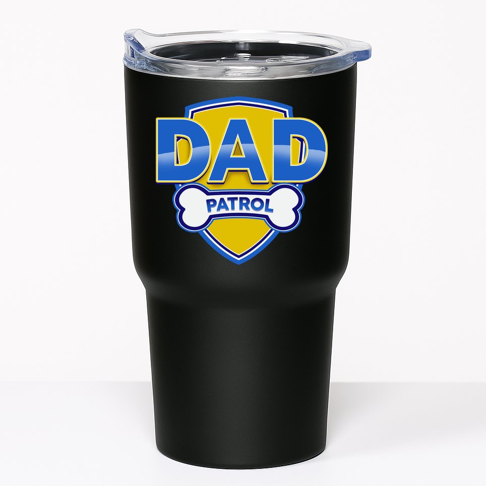 Funny Dad Patrol Dog Dad Tumbler