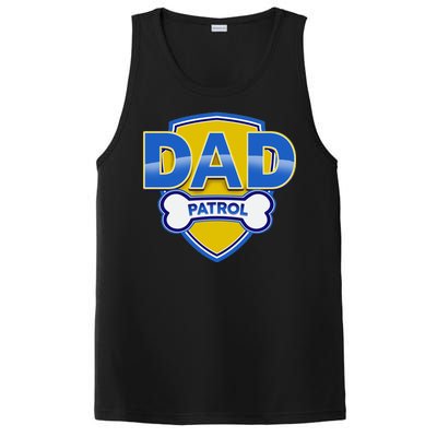 Funny Dad Patrol Dog Dad PosiCharge Competitor Tank