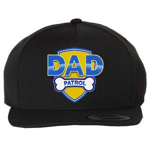 Funny Dad Patrol Dog Dad Wool Snapback Cap