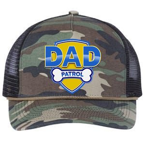 Funny Dad Patrol Dog Dad Retro Rope Trucker Hat Cap