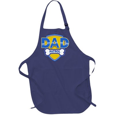 Funny Dad Patrol Dog Dad Full-Length Apron With Pockets