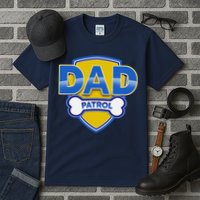 Funny Dad Patrol Dog Dad Tall T-Shirt