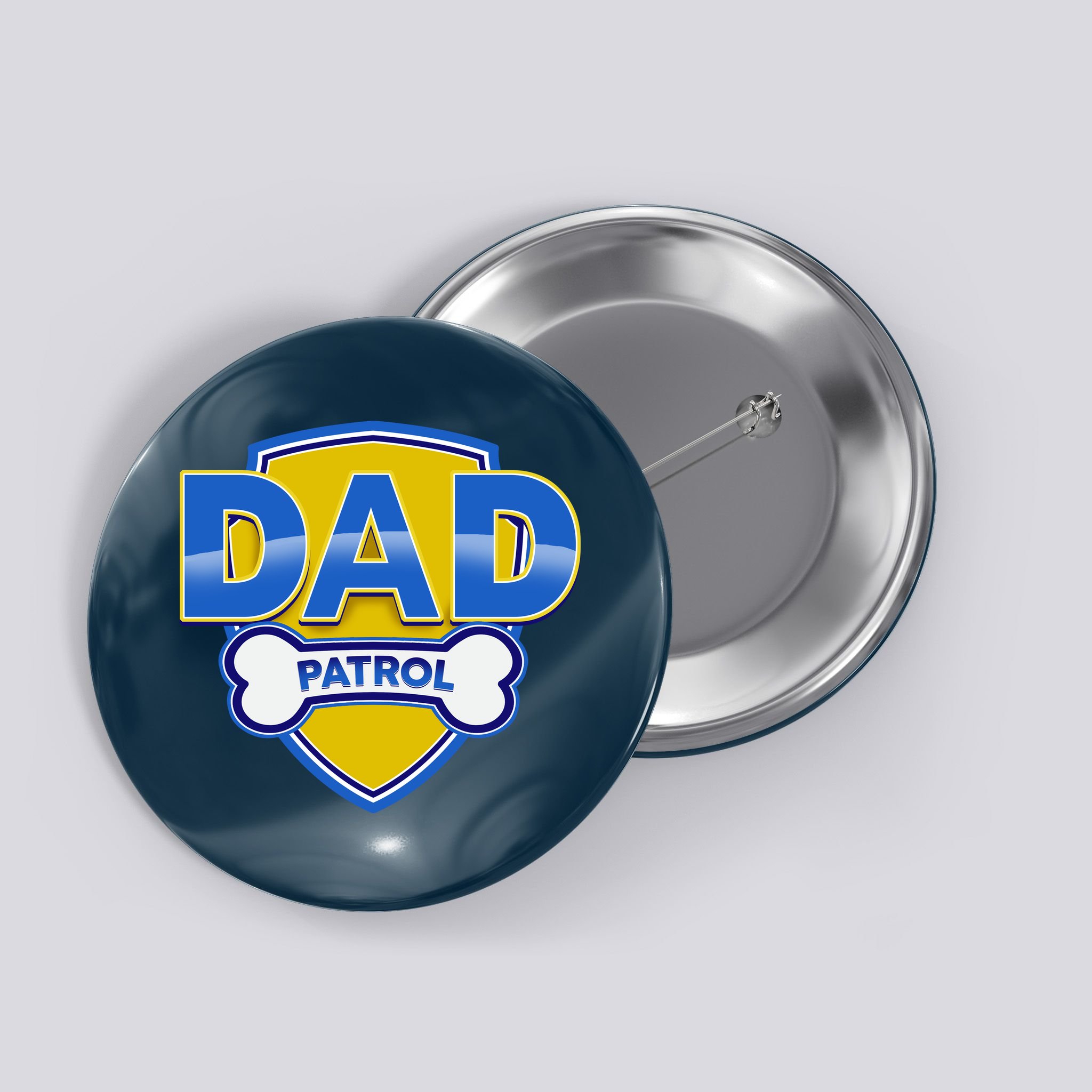 Funny Dad Patrol Dog Dad Button