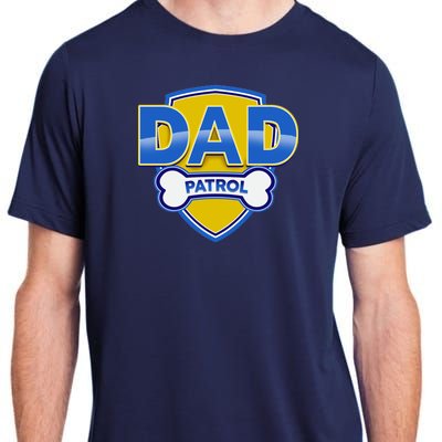 Funny Dad Patrol Dog Dad Adult ChromaSoft Performance T-Shirt