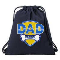 Funny Dad Patrol Dog Dad Drawstring Bag