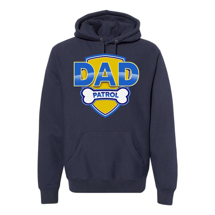 Funny Dad Patrol Dog Dad Premium Hoodie