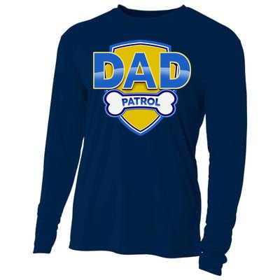 Funny Dad Patrol Dog Dad Cooling Performance Long Sleeve Crew