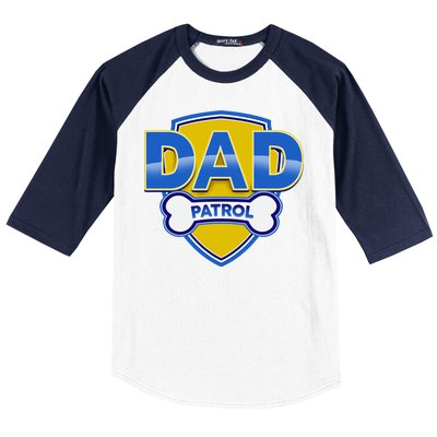 Funny Dad Patrol Dog Dad Baseball Sleeve Shirt