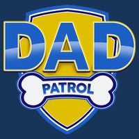 Funny Dad Patrol Dog Dad Baby Bodysuit