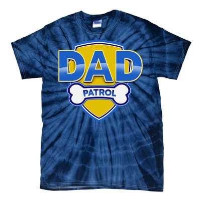 Funny Dad Patrol Dog Dad Tie-Dye T-Shirt