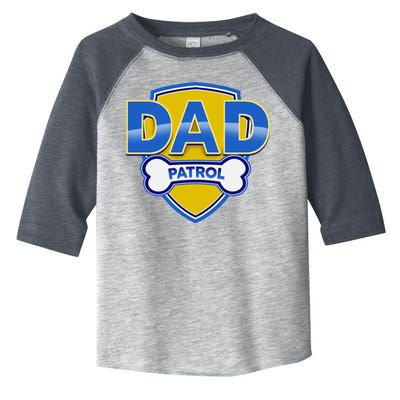 Funny Dad Patrol Dog Dad Toddler Fine Jersey T-Shirt