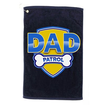 Funny Dad Patrol Dog Dad Golf Towel