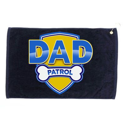 Funny Dad Patrol Dog Dad Grommeted Golf Towel