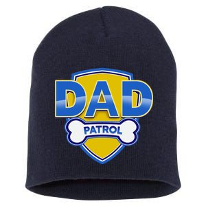 Funny Dad Patrol Dog Dad Short Acrylic Beanie