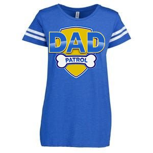 Funny Dad Patrol Dog Dad Enza Ladies Jersey Football T-Shirt