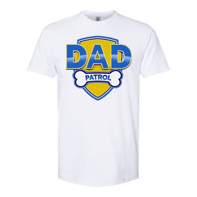 Funny Dad Patrol Dog Dad Softstyle® CVC T-Shirt