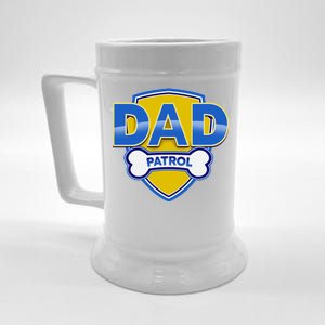 Funny Dad Patrol Dog Dad Beer Stein