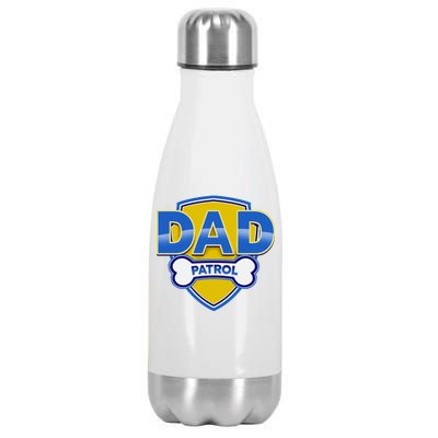 Funny Dad Patrol Dog Dad Stainless Steel Insulated Water Bottle