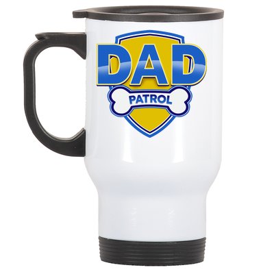 Funny Dad Patrol Dog Dad Stainless Steel Travel Mug