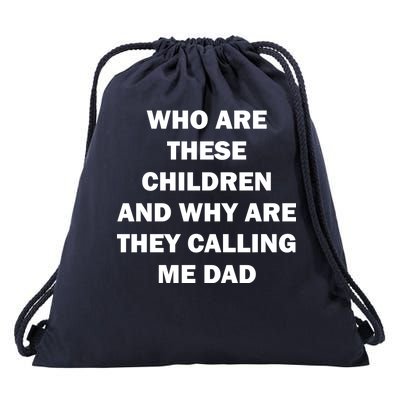 Funny Dad Quote Drawstring Bag