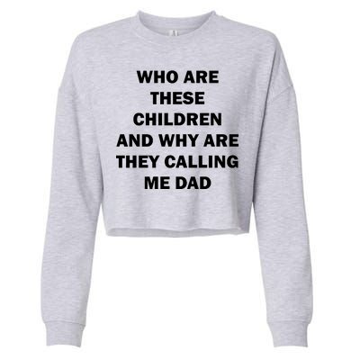 Funny Dad Quote Cropped Pullover Crew