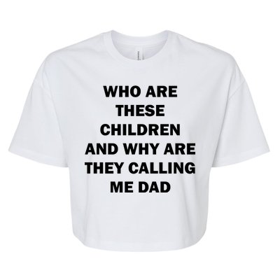 Funny Dad Quote Bella+Canvas Jersey Crop Tee