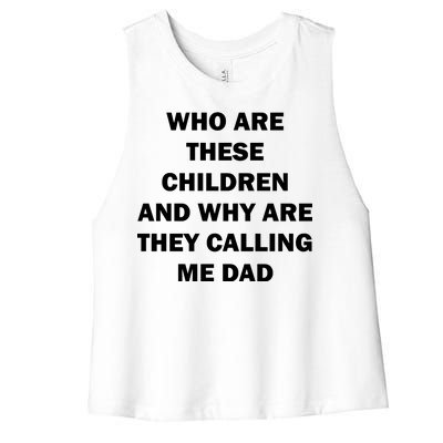 Funny Dad Quote Women's Racerback Cropped Tank