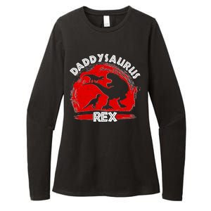 Funny Daddysaurus Rex Father's Day Womens CVC Long Sleeve Shirt