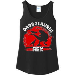 Funny Daddysaurus Rex Father's Day Ladies Essential Tank