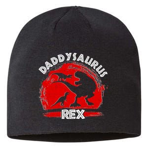 Funny Daddysaurus Rex Father's Day Sustainable Beanie