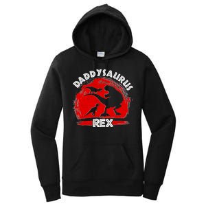 Funny Daddysaurus Rex Father's Day Women's Pullover Hoodie