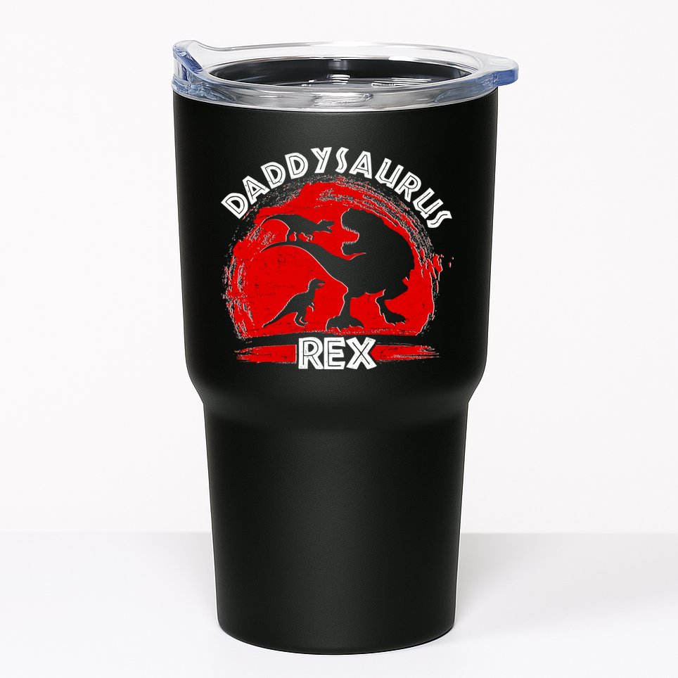 Funny Daddysaurus Rex Father's Day Tumbler