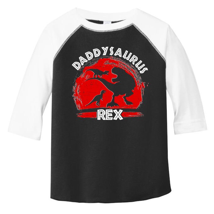 Funny Daddysaurus Rex Father's Day Toddler Fine Jersey T-Shirt
