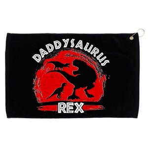 Funny Daddysaurus Rex Father's Day Grommeted Golf Towel