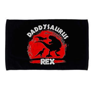 Funny Daddysaurus Rex Father's Day Microfiber Hand Towel