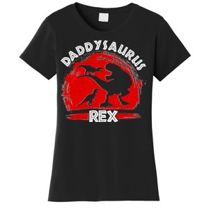 Funny Daddysaurus Rex Father's Day Women's T-Shirt