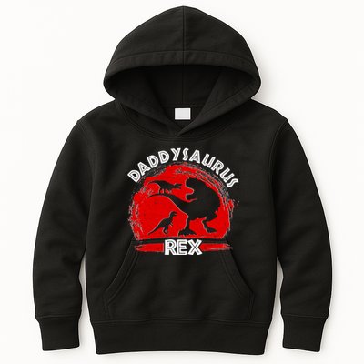Funny Daddysaurus Rex Father's Day Kids Hoodie