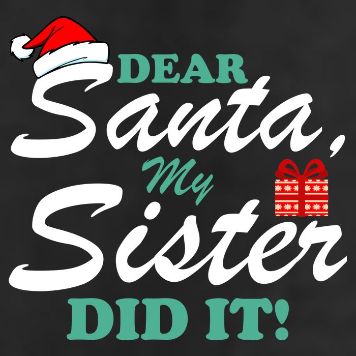 Funny Dear Santa My Sister Did It Adult Drive Performance Visor