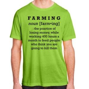 Funny Definition of Farming Adult ChromaSoft Performance T-Shirt