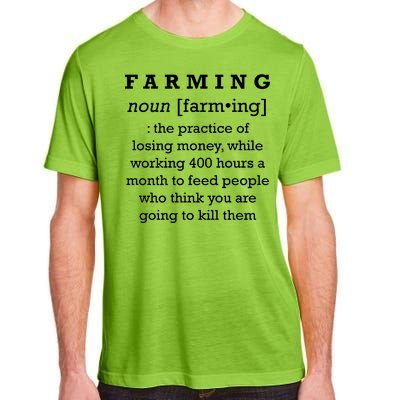 Funny Definition of Farming Adult ChromaSoft Performance T-Shirt