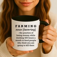 Funny Definition of Farming Mug