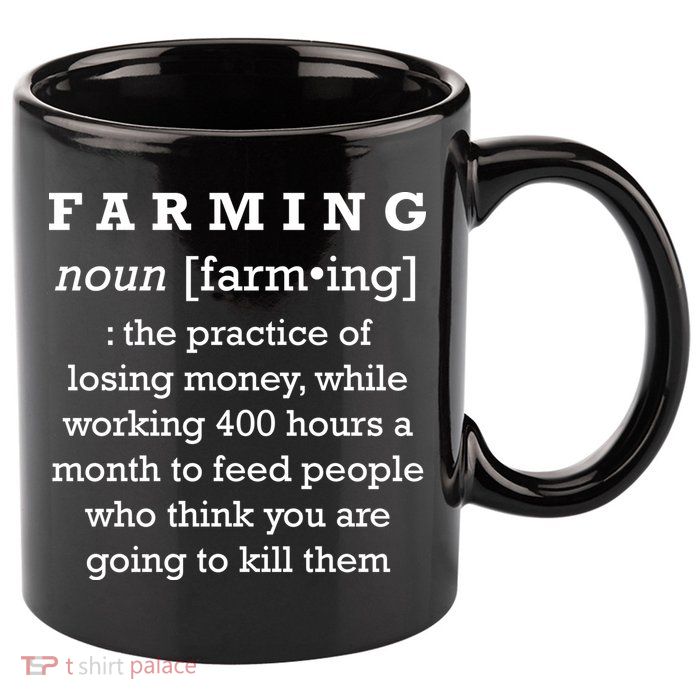 Funny Definition of Farming 11oz C Handle Ceramic Mug