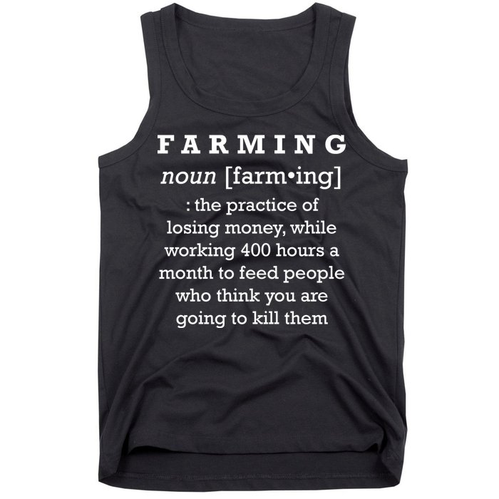 Funny Definition of Farming Tank Top