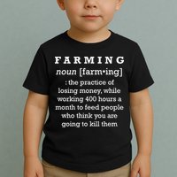 Funny Definition of Farming Toddler T-Shirt