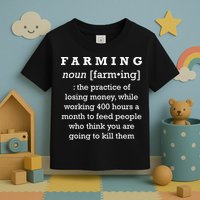 Funny Definition of Farming Toddler T-Shirt